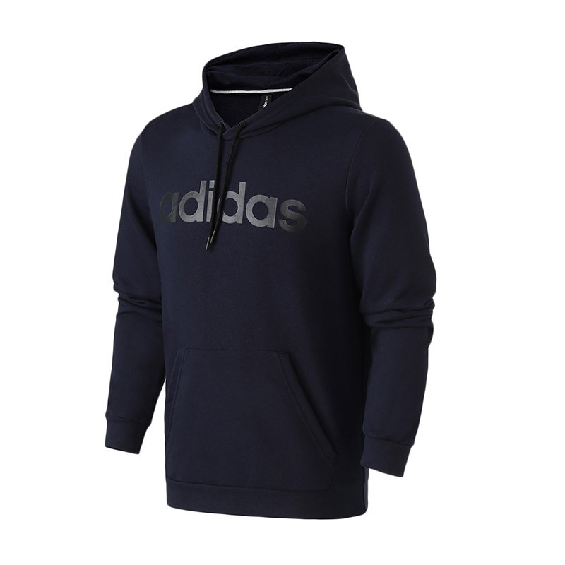 Adidas阿迪达斯NEO男装春季新款运动连帽卫衣DW8022 M DW8023传奇墨水蓝+黑