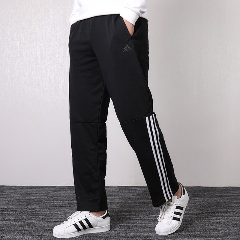 Adidas阿迪达斯男裤2019春季新款运动直筒裤训练休闲裤长裤DW4613 S DW4613
