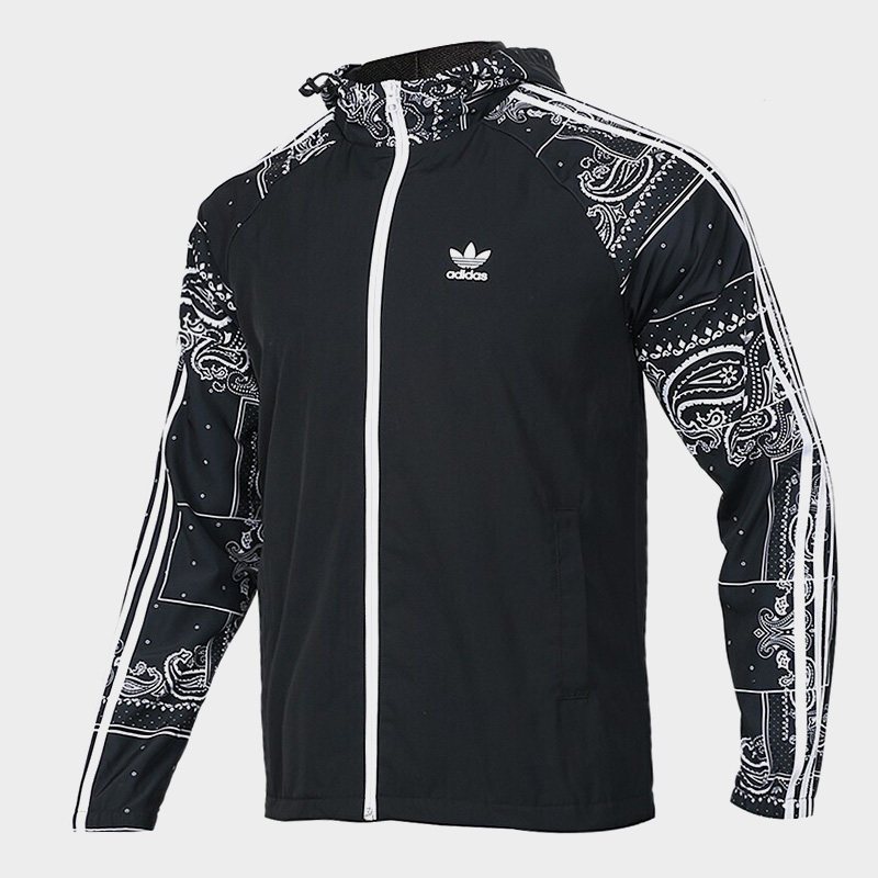 ADIDAS阿迪达斯三叶男子秋冬季连帽外套休闲运动夹克DX4232 XL DX4232