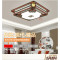新中式吸顶灯方形复古客厅灯具实木大厅灯现代中式LED灯饰中国风70cmLED 55cm+LED双色