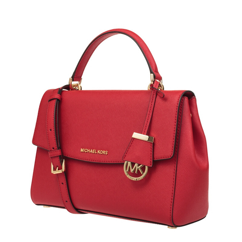 迈克.高仕(Michael Kors/MK)女包包盖式女士单肩包手提包剑桥包小号30T5GAVS2L 红色