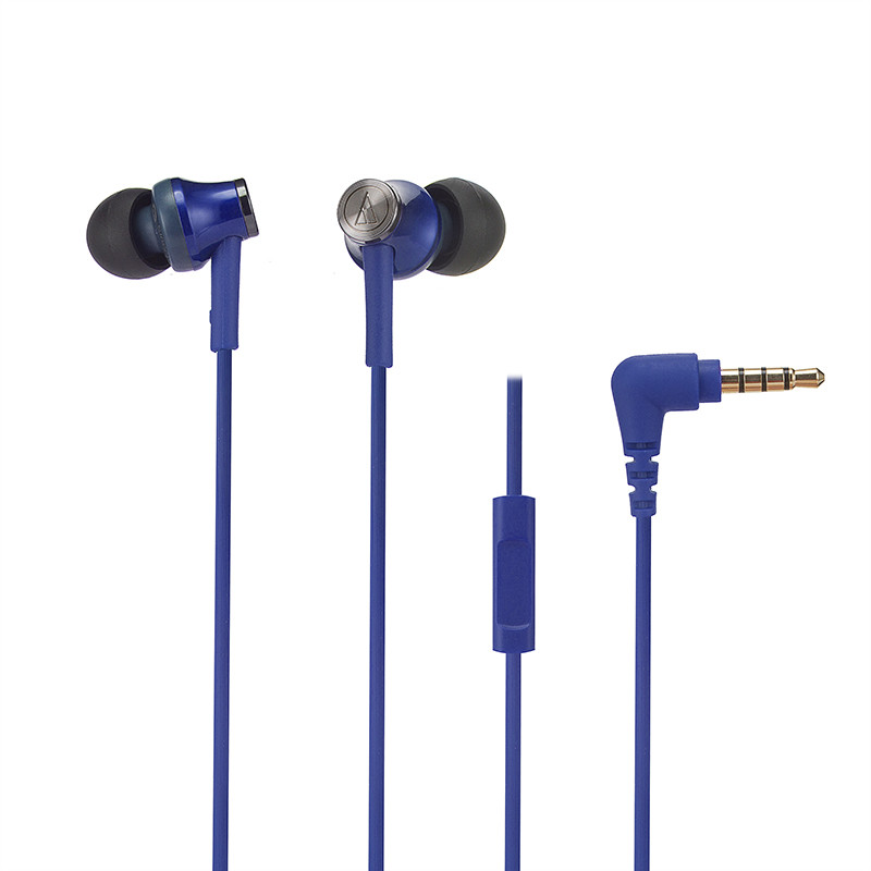 铁三角（audio-technica）ATH-CK350iS(蓝色)智能手机专用入耳式耳麦
