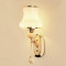 金色LED卧室床头水晶壁灯简约现代客厅走廊灯过道酒店餐厅壁灯_1 B款单头带LED白光