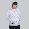 中国李宁(LI-NING)运动风衣女子2019春夏季新品潮流时尚印花舒适休闲连帽聚酯纤维运动服上衣外套 女XXL(180/100A) AFDP038-4赤樱红