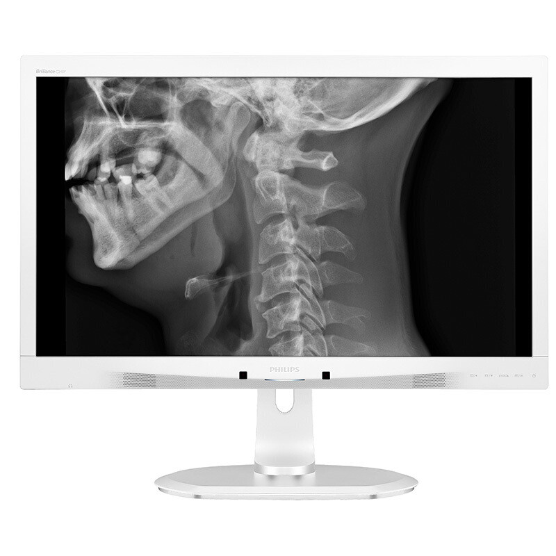 飞利浦/PHILIPS 24英寸电脑显示器 IPS面板 升降旋转 临床分析显示屏幕 C240P4QPYEW 白色