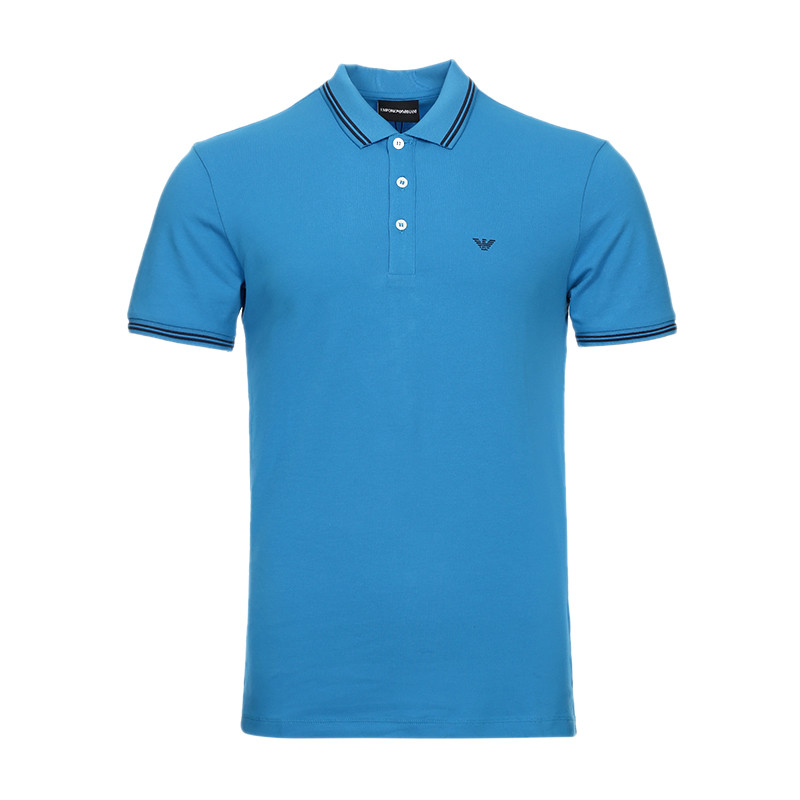 EMPORIO ARMANI EA 阿玛尼 男士棉质短袖POLO衫 8N1F30 1JPTZ 0783-天蓝色 L
