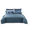 水星家纺长绒棉100S四件套纯色被套床单简约星级酒店用品 幽曼 幽曼(灰蓝色) 1.8M（6英尺）床