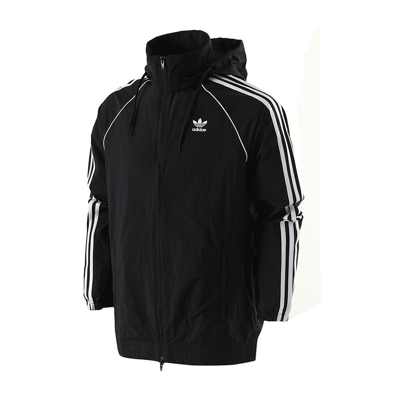 【自营】adidas阿迪达斯三叶草男装长袖外套夹克秋冬季运动服CW1309 S CW1309黑色