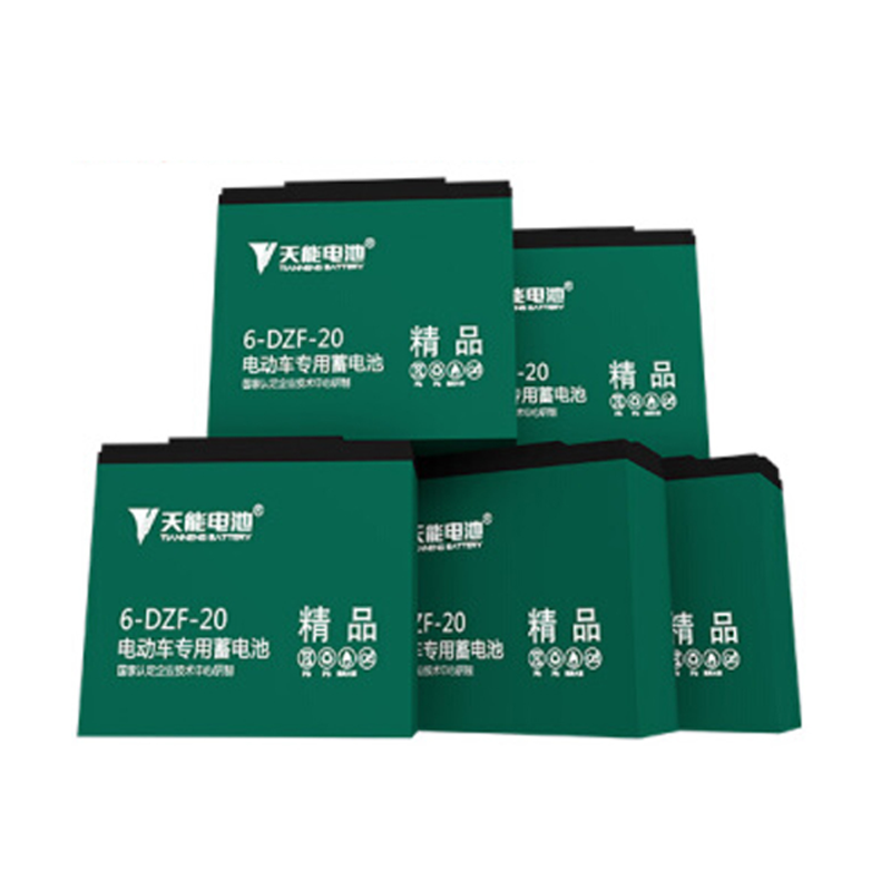天能 电瓶车两轮车电瓶蓄电池 经典款12V45A 绿色
