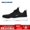 Skechers斯凯奇男鞋新款时尚轻质运动鞋舒适一脚套休闲鞋55119 黑色/白色/BKW 40