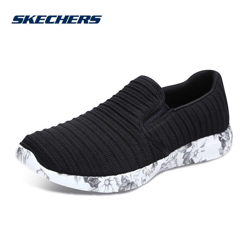 Skechers斯凯奇女鞋新款一脚套布软底懒人运动鞋女 默认颜色 38.5