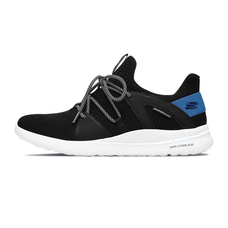 Skechers斯凯奇男鞋新款时尚一脚套运动鞋舒适低帮休闲鞋51865 黑色/白色/BKW 40