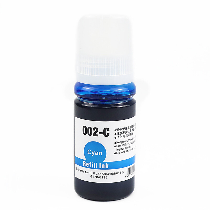 中铁智营(ZTZY) 002系列墨仓式墨水（适用爱普生EPSON L4158/L4168/L6168/L6178） 蓝色墨水70ml