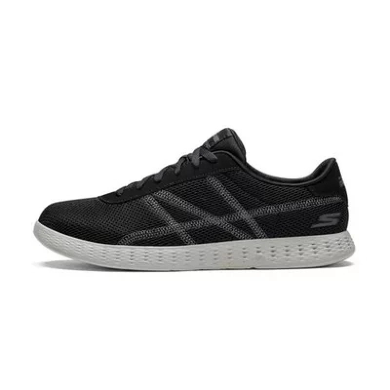 Skechers斯凯奇男鞋跑步鞋新款运动鞋轻便舒适休闲鞋53774 黑色/灰色 42