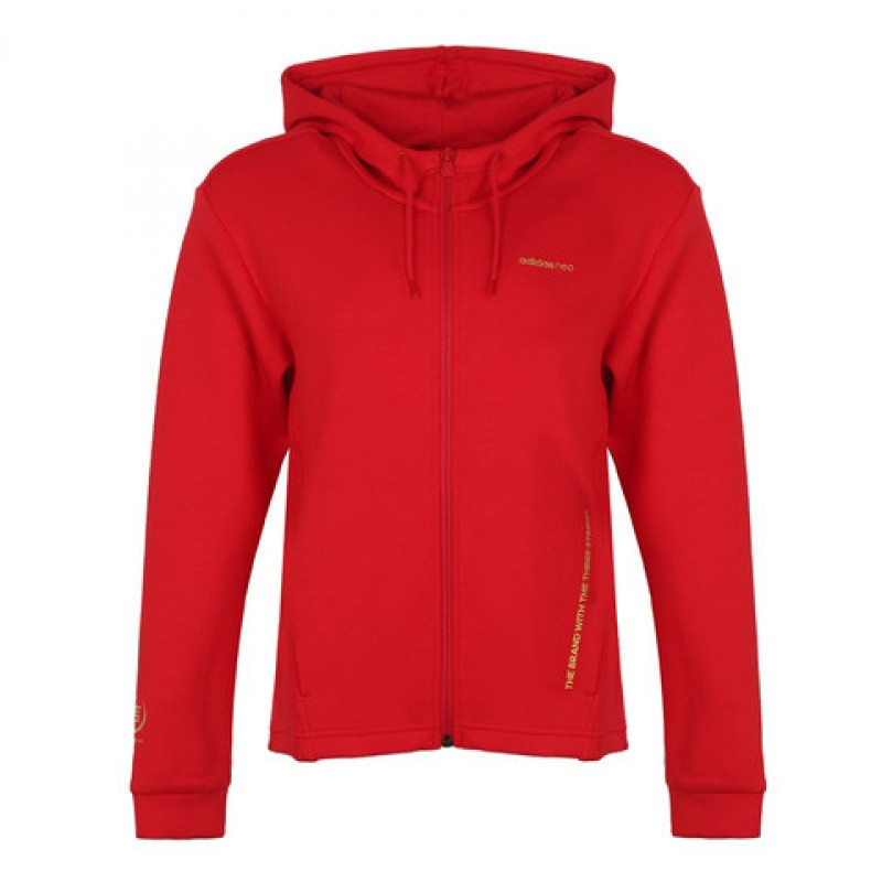 adidasneo阿迪休闲女子WHDJKT连帽夹克DZ7598 XL 红