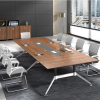 匡大 办公桌简约时尚板式会议桌2.8米钢架会议桌KDHY12 2.8*1.4米