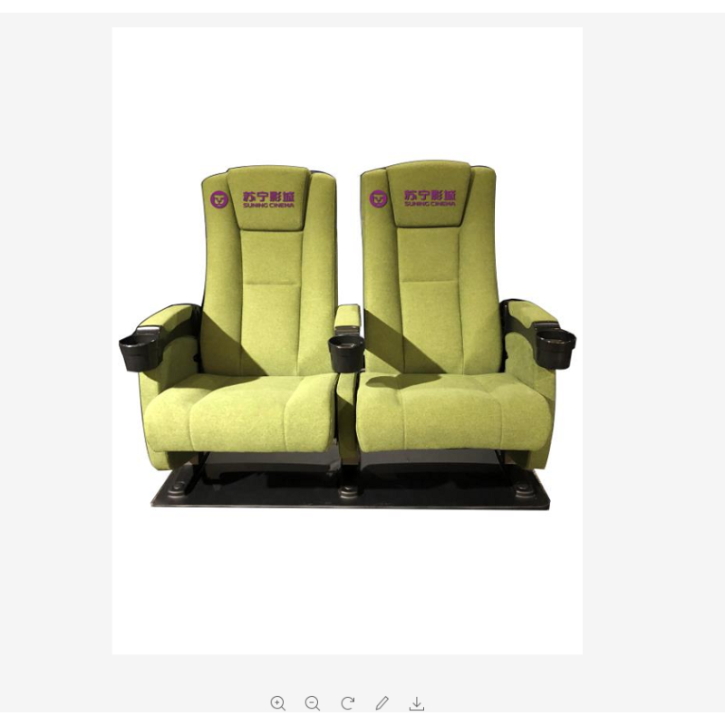 RD5519刺绣卡通Logo高级布料普通座椅