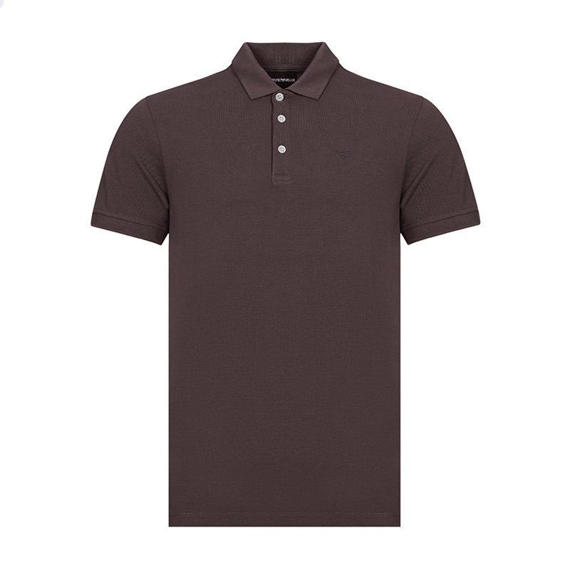 EMPORIO ARMANI EA 阿玛尼 男士棉质短袖T恤POLO衫 8N1F12 1JPTZ 0481-棕色 XXL