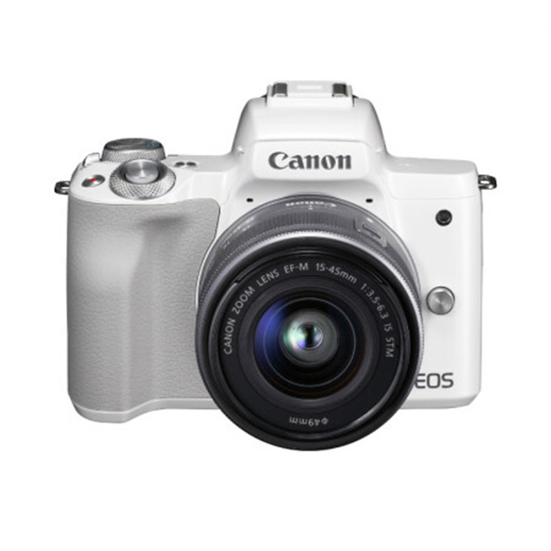 佳能（Canon）EOS M50 微单（15-45镜头白色套机）