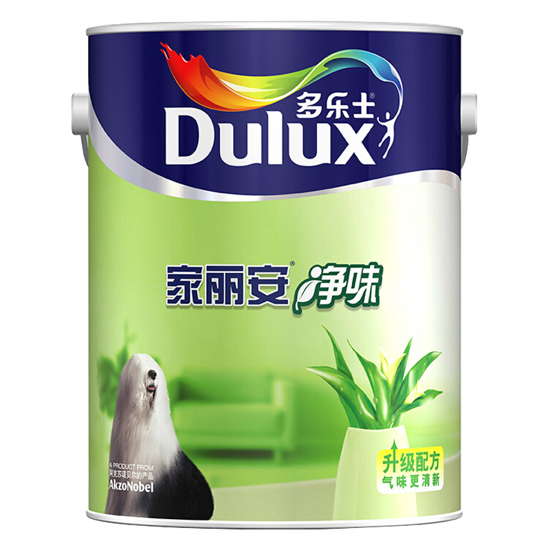 多乐士（Dulux） 家丽安净味乳胶漆内墙 油漆涂料 墙面漆A991 5L单桶 白色