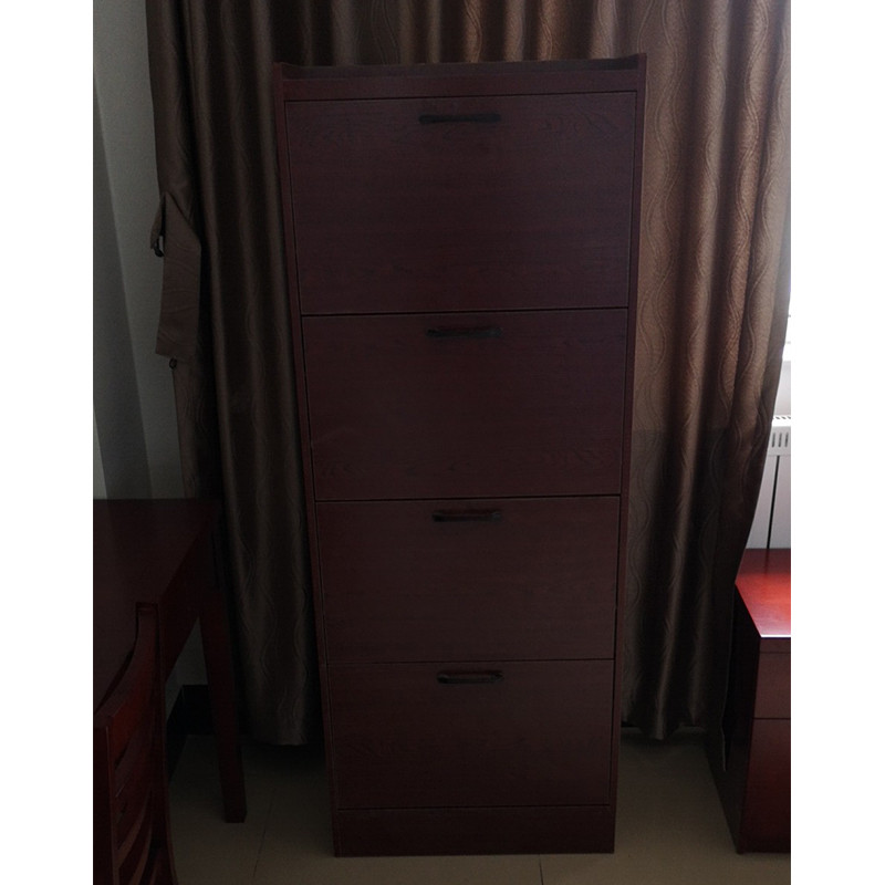 儒佳 实木简约鞋柜 大容量翻斗鞋柜 收纳柜 600*500*1500
