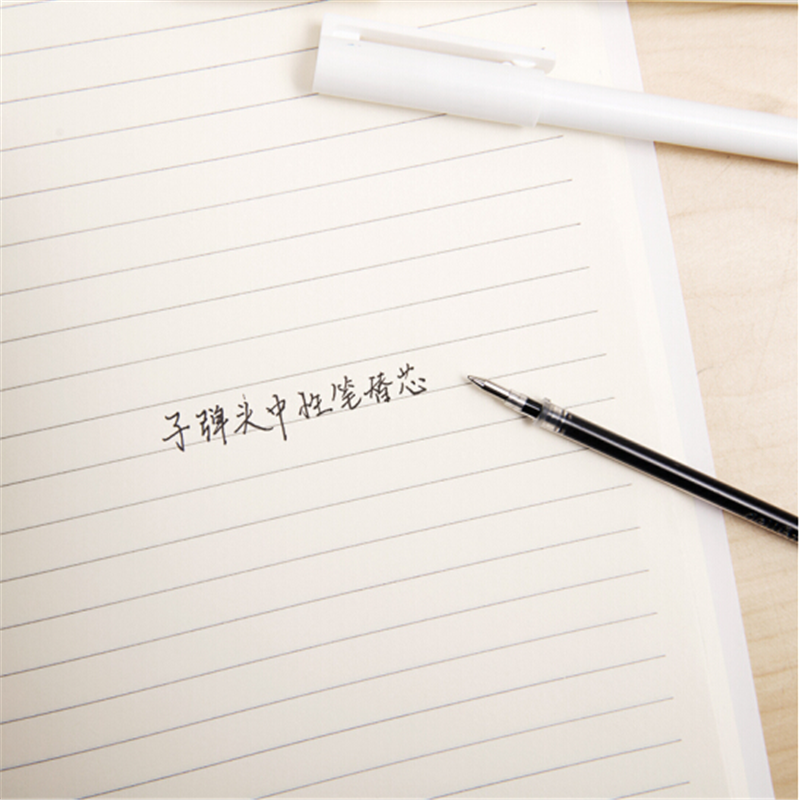 得力(deli)33405 0.5mm黑色子弓单头中性笔芯 水笔签字笔替芯 50支/桶 黑色