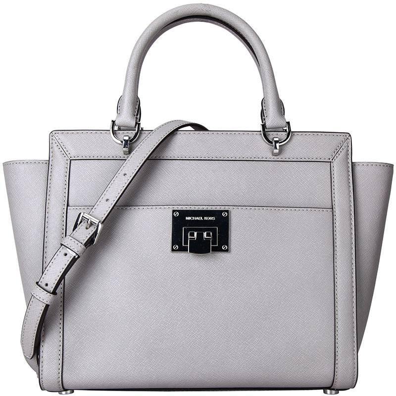 MICHAEL KORS 迈克·科尔斯 MK女包 时尚皮质女士单肩斜挎包 灰色