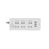 正泰(CHNT) 三联二极、三联二极三极插座(带开关带USB) 3m 10A 250V～ Sunrise 3-1233U
