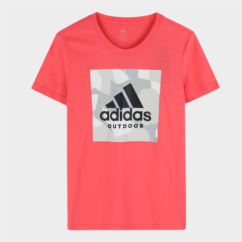 ADIDAS阿迪达斯女子运动训练休闲圆领短袖T恤DW3809 XL DW3809