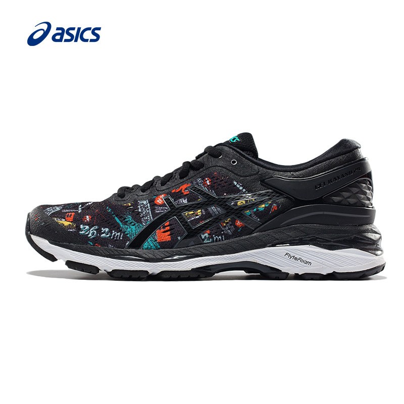 ASICS亚瑟士GEL-KAYANO24NYC稳定透气女跑步鞋T7J9N 黑色 37