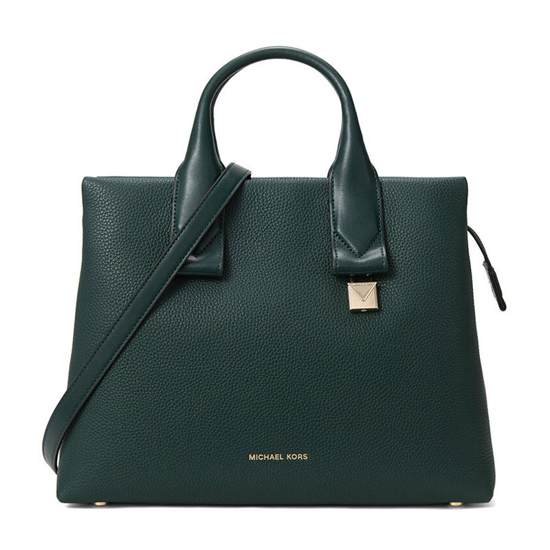 MICHAEL KORS 迈克·科尔斯 MK女包 ROLLINS系列 女士牛皮手提单肩包斜挎包 30F8GX3S3L RACING-GREEN-赛车绿
