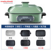 摩飞电器(MORPHY RICHARDS)多功能料理锅电烧烤锅电火锅蒸锅家用电烤锅MR9088+全盘 绿
