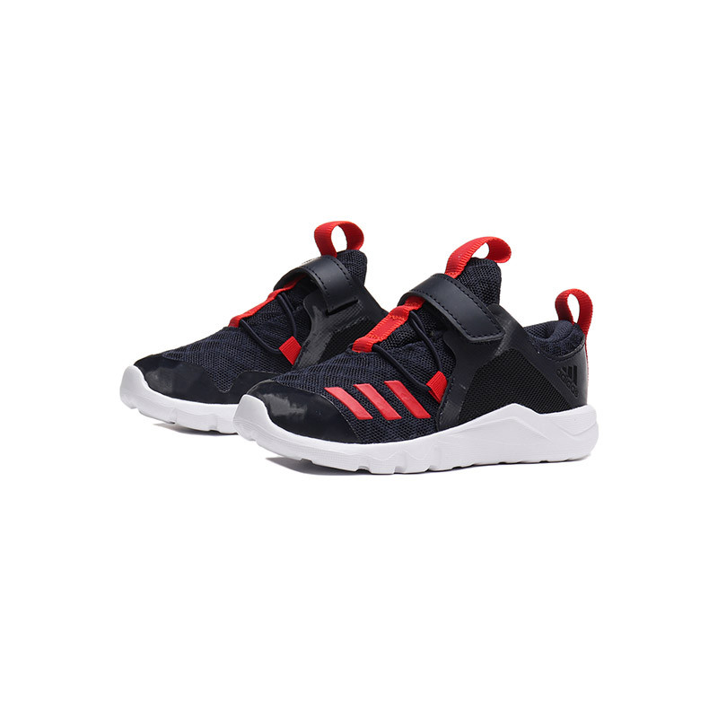 【自营】adidas童男鞋婴童鞋魔术贴学步宝宝休闲运动鞋D97468 D97468传奇墨水蓝+红色 24.5码/适合脚长140mm