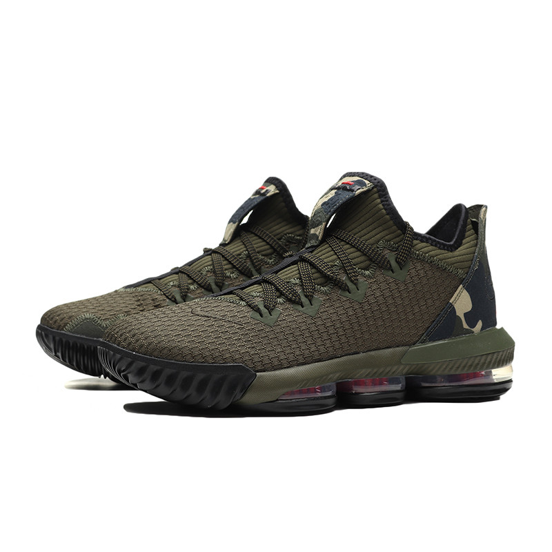 NIKE男鞋篮球鞋气垫时尚迷彩训练运动鞋CI2669 CI2669-300军裤卡其+黑+橄榄绿 42码