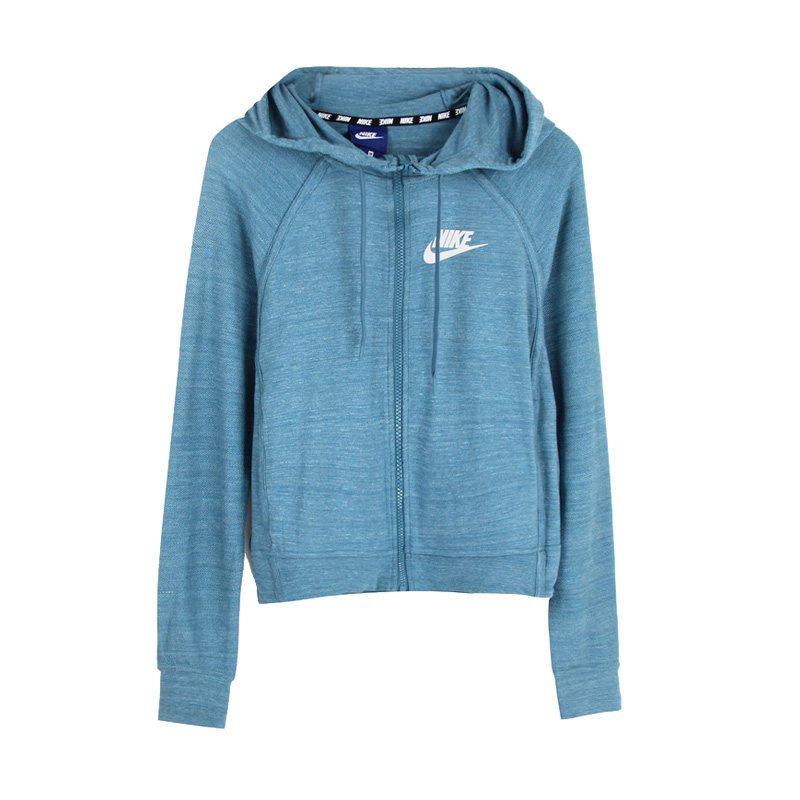 耐克女装外套运动服针织连帽跑步夹克897913-407 XL 897913-407