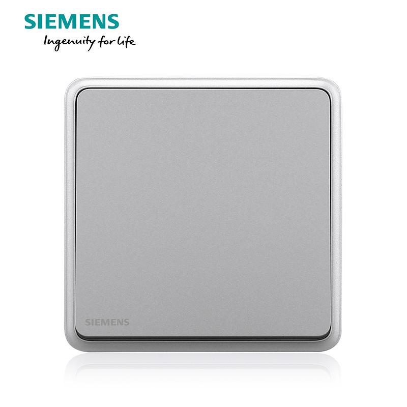 西门子（SIEMENS）开关电源插座86型面板灵蕴系列星辉银五孔USB一开带16A空调插 一开单控 灵蕴星辉银系列