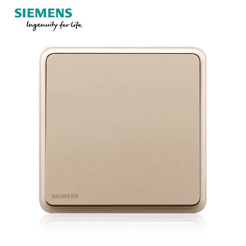 西门子（SIEMENS）开关电源插座86型面板灵蕴系列日曜金五孔USB一开带16A空调插 一开双控 灵蕴日耀金系列