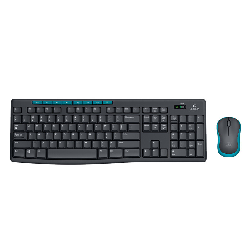 罗技（Logitech）罗技MK275光电无线键盘鼠标套装防水薄款 黑色