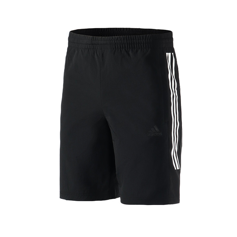 阿迪达斯男服装运动短裤五分裤跑步运动休闲服装FI8762 S FI8762黑色