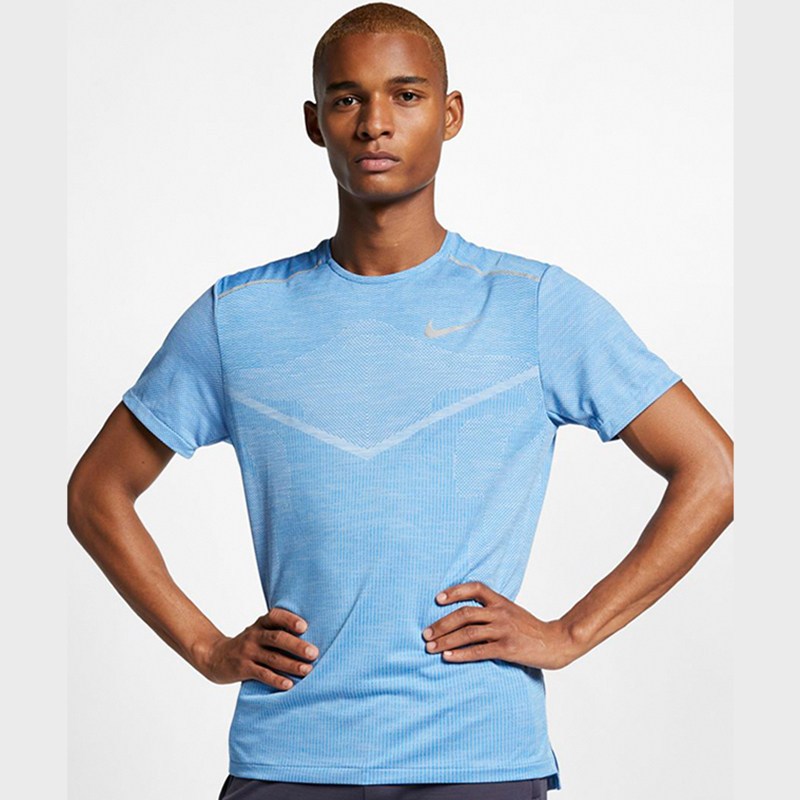 Nike耐克短袖2019夏季男子运动休闲舒适透气跑步T恤AJ7616-435 2XL AJ7616-435
