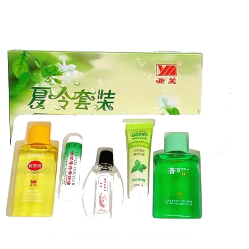 亚美 五号 夏令套装 五件套 （驱蚊水60ml/健肤水55ml/清凉薄荷霜6g/薄荷 香舒1g) (单位：套）