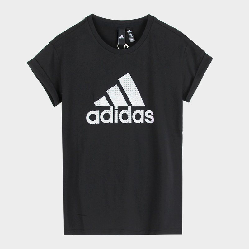 ADIDAS阿迪达斯夏季女子休闲舒适跑步运动圆领T恤DM5345 S DM5345