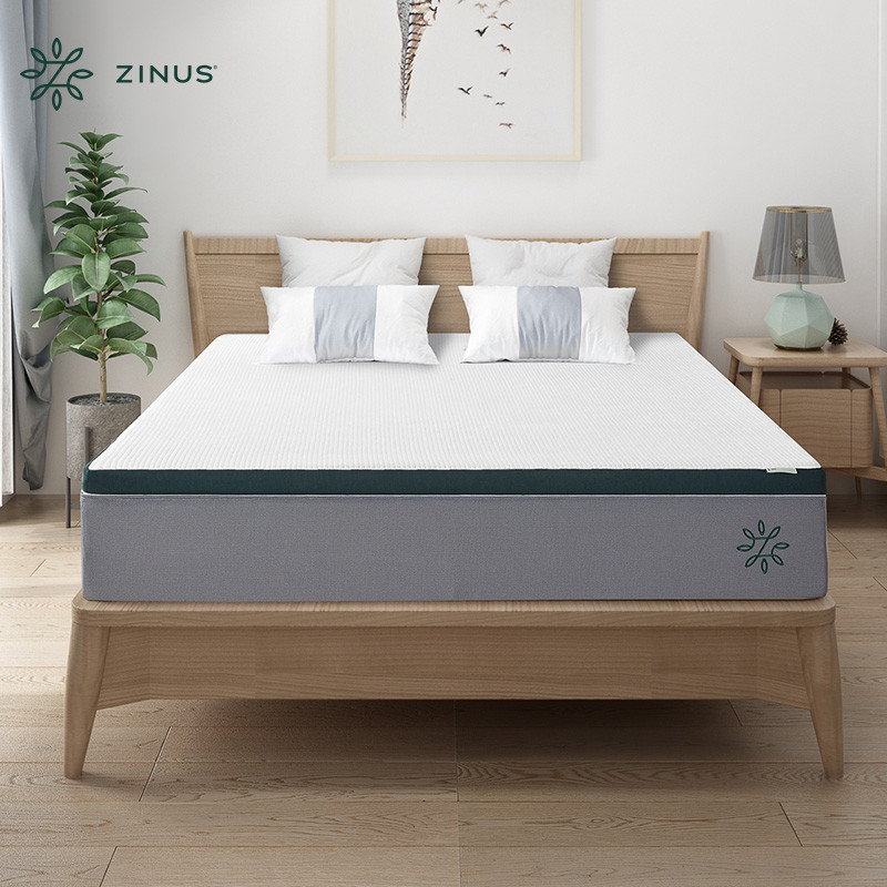 ZINUS际诺思床垫经济型 家用天然乳胶冰丝乳胶阿拉斯加M1薄垫5cm高乳胶床垫 冰丝乳胶150*200