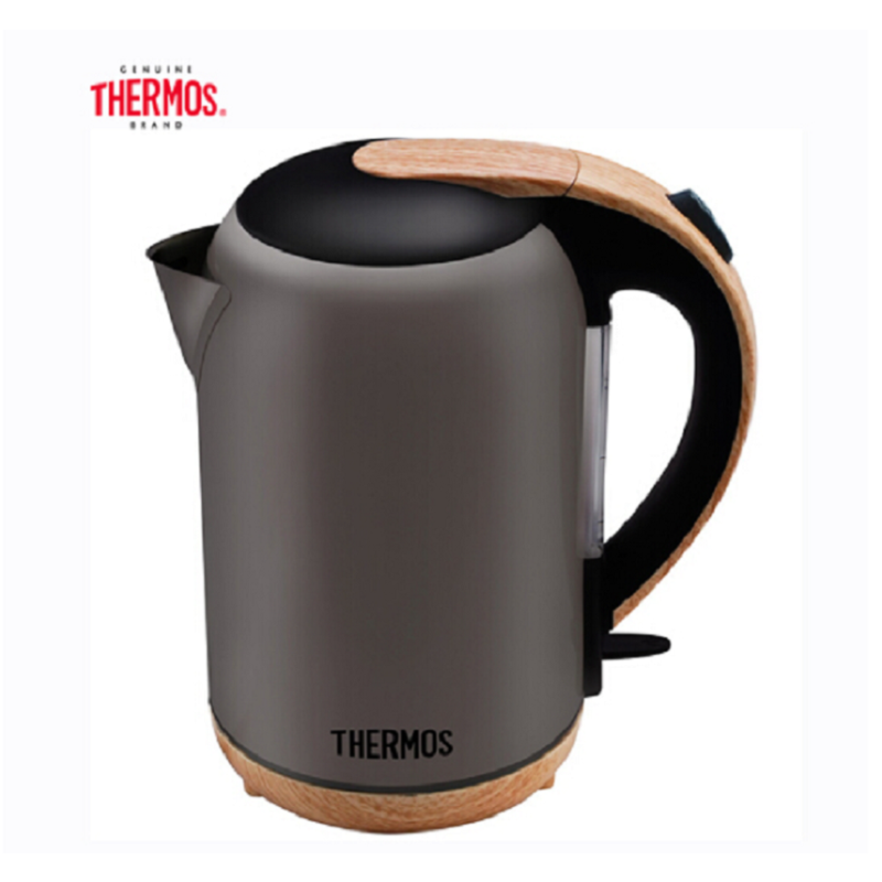 膳魔师（THERMOS）电热水壶 304不锈钢壶身烧水壶 EHA-1313A-B 1.7L 古铜色- 古铜色