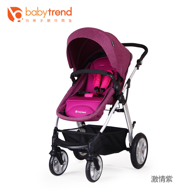 美国BABY TREND 婴儿推车可坐可躺 小轻便折叠高景观新生双向避震 可承重15KG 重9.1KG 适用年龄0-3岁