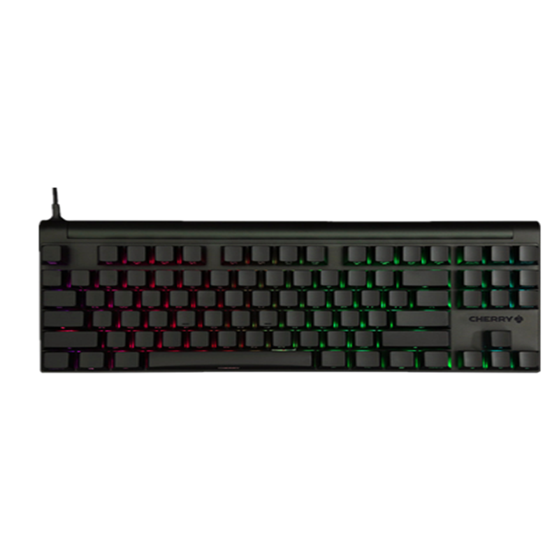 樱桃（CHERRY）MX Board 8.0 G80-3888HSAEU-2 RGB 背光游戏机械键盘 黑色青轴 绝地求
