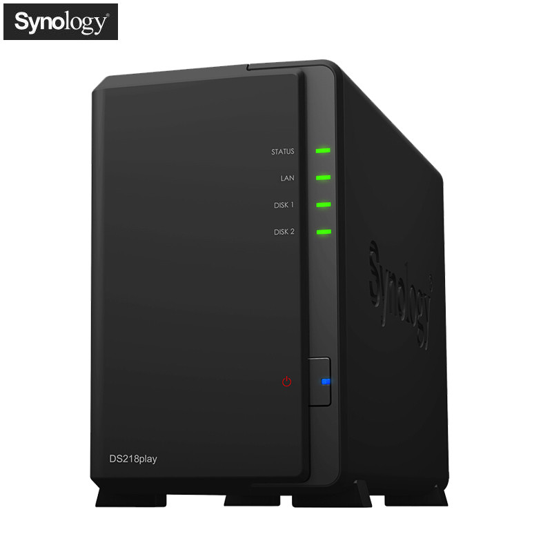 群晖（Synology）DS218play NAS网络存储服务器