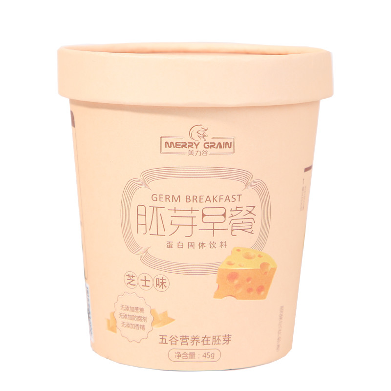 美力谷谷物胚芽代餐芝士味单杯装营养早餐养胃即食冲饮食品45g