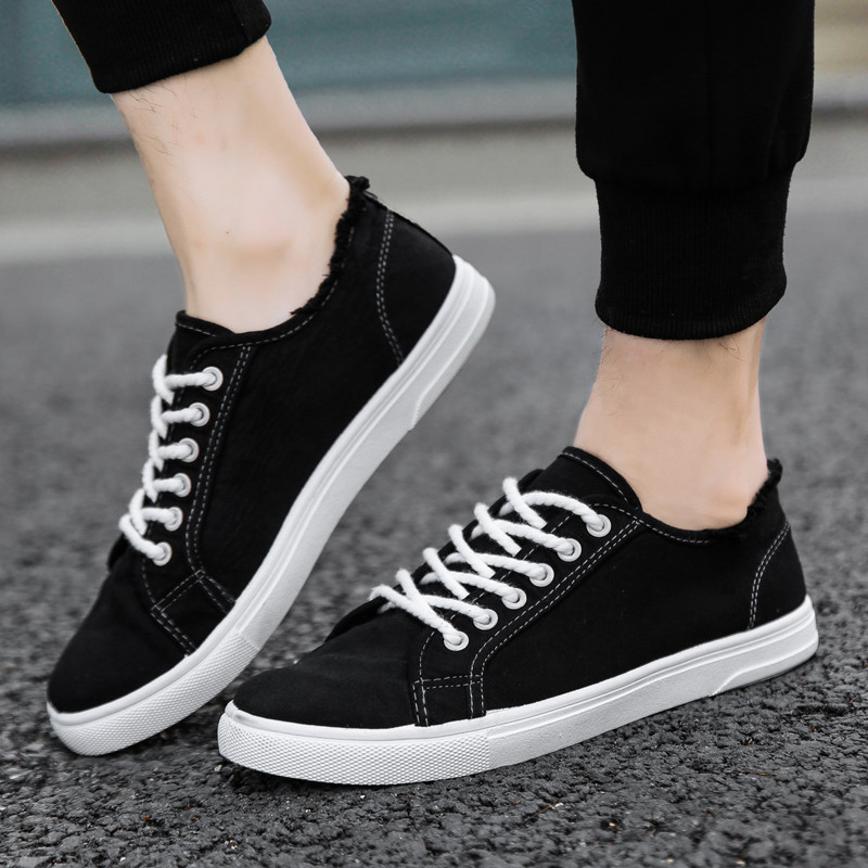 2020春夏季学生帆布鞋男生潮流小白鞋透气学院风运动休闲男鞋 橘色 43