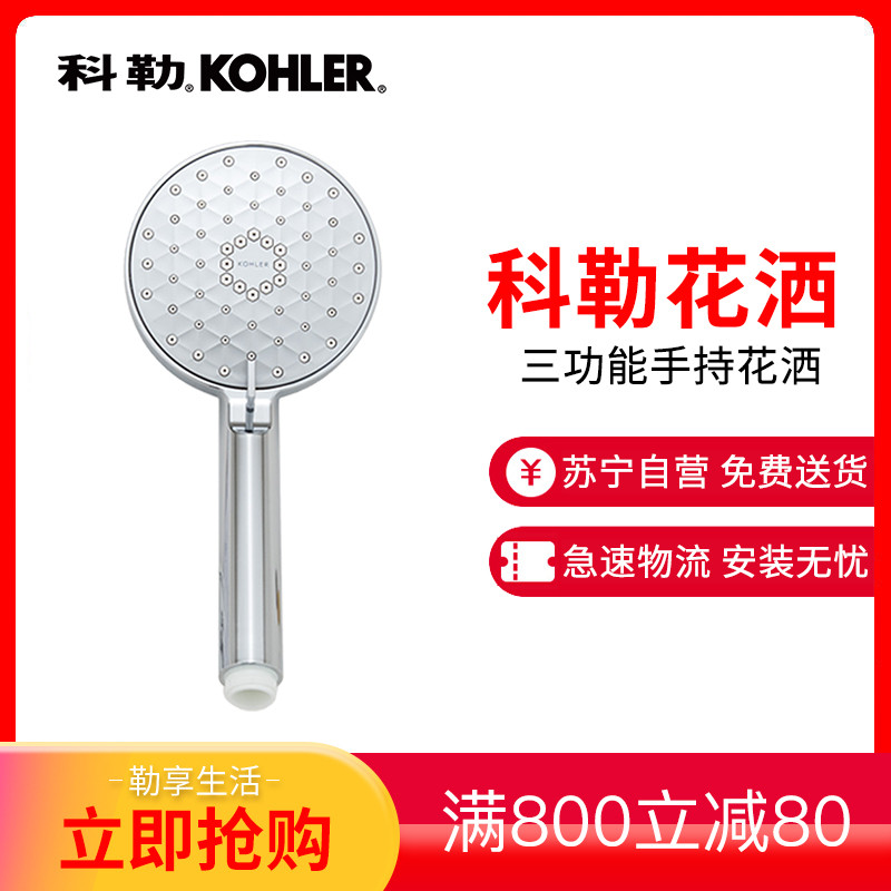 【预售两周】科勒淋浴花洒喷头增压手持莲蓬头家用热水器淋雨套装浴室洗澡加压 R72415T-CP